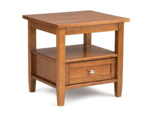 Warm Shaker Solid Wood End Table