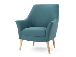 Norre Teal Fabric Club Chair