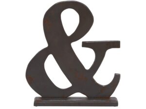 Deco 79 Industrial Chic Wooden Ampersand